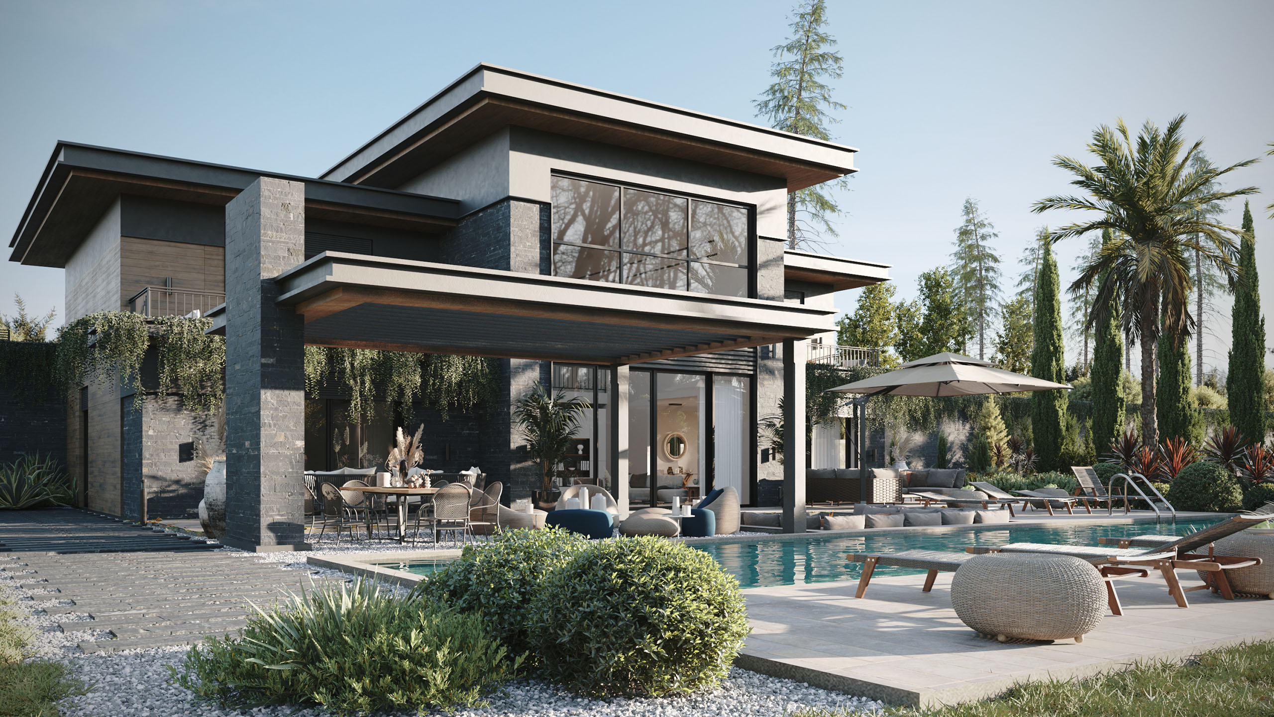 Render Studio profesyonel mimari görselleştirme çalışması